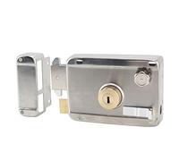 Pongnas Set di Serrature Deadbolt, Blocco della Porta Principale Set Serbo della Porta Anteriore Serratura Deadbolt con Manico in Acciaio Inossidabile Bloccardi Antipasti per Esterna Argento