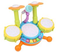 Pongnas Set for Kids, Drums Kids Set with Early Learning Educational Educational Electronal Impostare Strumenti Musicali Toys for Early Learning (YELLOW)
