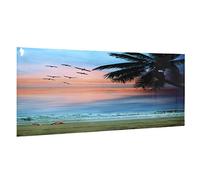 Pongnas Sfondo per Acquario, Arredamento dell'Acquario Terrario Sfondo in PVC Adesivo Sunset Sunset Nuvole Modello Poster Adesivo per la Decorazione della Scatola di Pesce (61 * 30CM)