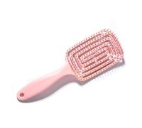 Pongnas Spazzola per Capelli Curva Ventilata, Pettine per Styling Districante a Coste con Denti Rotondi per Massaggio del Cuoio Capelluto, Adatto a Tutti i di Capelli per Uso Domestico