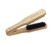 Pongnas Spazzola per Lisciare i Capelli, Pettine per lo Styling con Manico in Legno con Capelli in Fibra Premium per Tutti i di Capelli, Capelli Spessi e Grossolani