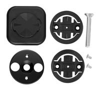 Pongnas Supporto per Computer da Bicicletta, Lega di Alluminio CNC con 3 Adattatori per Bryton e Telefono Cellulare (BLACK)