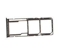 Pongnas Supporto per Vassoio per Scheda SIM Doppia per Note 10 con Pin per Scheda - Sostituzione in Plastica (BLACK)