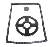 Pongnas T8F Acciaio 120 Maglie Catena Moto 35mm 54T Pignone 15T 10mm Foro H Kit Pignone per Go Kart ATV Motociclette con Costruzione in Acciaio Premium