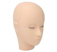 Pongnas Testa di Manichino per Ciglia Ad Alta Simulazione in Silicone Morbido a 3 Strati Testa per Pratica di Trucco per la Formazione in Salone