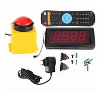 Pongnas Timer di Gioco Sfida da 10 Secondi, Orologio per il Conto Alla Rovescia con Display Digitale a LED con Telecomando, per Promozioni del Centro Commerciale Che Pubblicizzano (Spina europea)