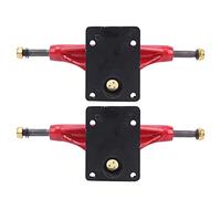 Pongnas Truck di, Supporto per Longboard Staffa di 20 Cm di Lunghezza 2 PCS in Alluminio MG Legale di Piccole Dimensioni e Leggero per Lo Sportivo Esterno (Rosso)