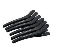 Ponik's - Fermaglio per capelli dritto, in carbonio, per parrucchieri, parrucchieri, clip per capelli, clip per capelli - 6 pezzi, 12 cm