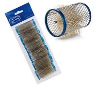 Ponik's Professional - Bigodini in metallo, 40 mm, 6 pezzi, colore: Blu