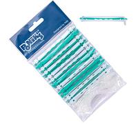 PONIK'S PROFESSIONAL - Bigodini permanenti, bigodini per set permanente, bigodini per capelli, 12 pezzi, bigodini permanenti 6 mm, piccolo bigodino ondulato freddo con linguette in gomma rotonda -