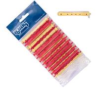 PONIK'S PROFESSIONAL - Set di Bigodini Permanenti per Capelli, 12 Pezzi, 9 mm, Piccolo Bigodino Ondulato Freddo con Linguette in Gomma Rotonda