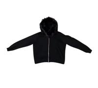 Ponitrack - Felpa con cappuccio unisex, con cerniera, stile anni 2000, in pelliccia, con cappuccio, leggera, vintage, svasata, da uomo, a maniche lunghe, streetwear Y2k, F, Medium