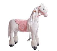 Ponnie Cavallo da Equitazione in Linea Tiara M con Sella Rosa