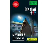 PONS Die Drei ??? Mysterious Testament: Englisch lernen mit Justus, (Tascabile)