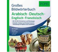 PONS Großes Bildwörterbuch Arabisch - Deutsch + Englisch und (Copertina rigida)