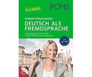 PONS Power-Sprachkurs Deutsch als Fremdsprache: Learning German with a book, 2 audio+mp3-CDs and online tests