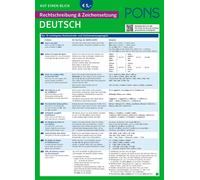 PONS Rechtschreibung und Zeichensetzung auf einen Blick Deutsch: Kom (Tascabile)