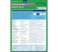 PONS Redewendungen auf einen Blick Deutsch: Die 150 wichtigsten Rede (Tascabile)