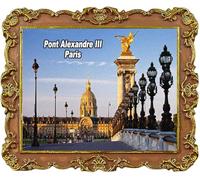 Pont Alexandre III Parigi Francia Viaggio Souvenir Magneti Frigorifero Attrazioni Città Magnete Fr