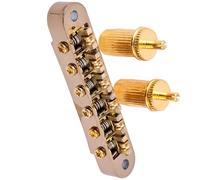 Ponte A Sella Ponte Avvolgente Per Chitarra Ponte A Sfera Ponte Filettato Ponte A Sella A Rulli (Color : Gold)