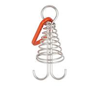 Ponte a spirale con molla Peg con gancio carabiner, fibbia a corda durevole