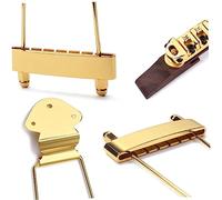 Ponte Archtop Jazz per Chitarra a 6 Corde Regolabile Oro