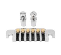Ponte Chitarra Acustica Elettrica, Tailpiece Wrap Around Doppia Funzione, Oro, Per LP EPI Style - Stabilità Corde, Riduzione Rottura, Facilità Installazione (Plata)