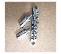 Ponte Chitarra elettrica 1 Set Tune-O- MATIC Bridge E Kit di Cordisiario Cromato E Oro (Color : Chrome)