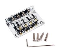 Ponte chitarra elettrica 4 String Top Load Roller Saddle Bridge Con Tasti Viti Di Montaggio Per Chitarra/Ukulele