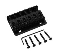 Ponte chitarra elettrica 6 Corda Metallica Fissa Hardtail Hardtail Ponte Top Load Guitar Coda Per Chitarra Per Accessorio Per Chitarra Elettrica(Color:Black)