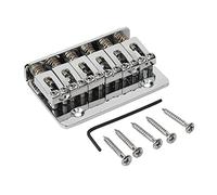 Ponte chitarra elettrica 6 Corda Metallica Fissa Hardtail Hardtail Ponte Top Load Guitar Coda Per Chitarra Per Accessorio Per Chitarra Elettrica(Color:Silver)