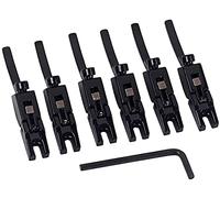 Ponte chitarra elettrica 6 PCS Guitar Bridge String Saddles Tremolo Bridge Bloccato String Sella Per Chitarra Elettrica Accessori