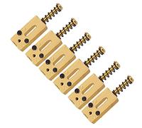 Ponte chitarra elettrica 6 PCS Rullo Saddle Bridge Stringa Selle Saddles Bridge Bloccato Stringa Sdraiata Sdraiata Strumenti Per Chitarra Elettrica (Color : Gold)