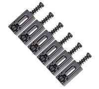 Ponte chitarra elettrica 6 PCS Rullo Saddle Bridge Stringa Selle Saddles Bridge Bloccato Stringa Sdraiata Sdraiata Strumenti Per Chitarra Elettrica (Color : Black)