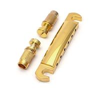 Ponte chitarra elettrica Oro/Nero/Chrome 6 String Slodry Saddle Tune-O-Matic Bridge Per Lp. Chitarra Elettrica (Color : Gold)