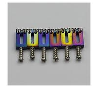 Ponte chitarra elettrica Saddles Del Ponte In Acciaio Inossidabile 10. 5mm / 10.8mm. Per San Tremolo Bridges Colore Arcobaleno (Color : 6 PCS 10.8MM)