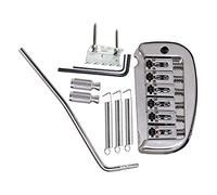 Ponte chitarra elettrica Set 6 Strings Roller Saddle Tremolo Bridge System Per Chitarra Elettrica(Color:Silver)