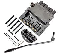 Ponte chitarra elettrica Set Di Ponte Fisso Bridge Bridge Saddle Bridge 6 Stringhe Headless+Key+ Sostituzione Del Gruppo A Vite Per Chitarra Elettrica