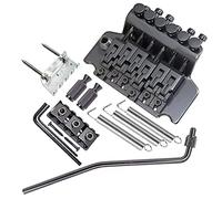 Ponte chitarra elettrica Tremolo Bridge System Guitar Electric 6 String Double Roll Skinpiece Sella Per Chitarra Elettrica Sostituzione Di Materiali In Lega Di Zinco (Color : Black)