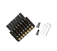 Ponte Chitarra Ponte per chitarra senza paletta a sette corde a forma di sella nera 2 stili disponibili(B)