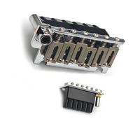 Ponte Chitarra Ponte tremolo piccolo a doppio bloccaggio passo corde 10.5 mm nero adatto per accessori per chitarra elettrica argento