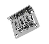 Ponte Chitarra Set di piastre di coda per ponte a 3 corde regolabili per chitarra elettrica cromo argento