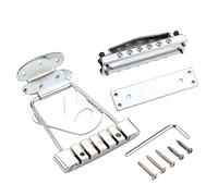 Ponte cordiera per chitarra elettrica a 6 corde, trapezio, cordiera, ponte con coperture per ponte e piastra di base