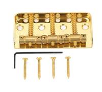 Ponte corto elettrico Short Bridge Vintage Brass compensato 3 selle per la costruzione in metallo robusto di chitarre televisivi per raccordi per telecaster MIM e chitarre in