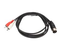 Ponte da DIN a RCA, conduttori in rame privo di ossigeno per una maggiore chiarezza del segnale nel cavo da DIN 5 pin a RCA, per applicazioni di
