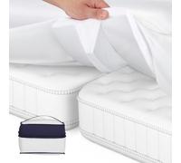 Ponte d'amore all-inclusive, 1,8 x 2 m, per materassi con lenzuolo con angoli, antiscivolo, cuneo e riempitrice, lavabile a 60 °C, collegamento di due materassi singoli in un letto matrimoniale