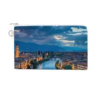Ponte Degli Alpini al fiume Brenta portamonete carino portamonete portamonete portafoglio pochette con zip, Stile:, Taglia unica