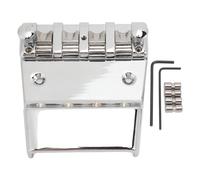 Ponte di basso elettrico Ponte di sostituzione Altezza regolabile in lega di zinco Roller String 4 Strings Bass Guitar Bridge per musicisti professionisti Performance