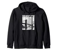 Ponte di Brooklyn New York City Pride NYC NY Vintage Felpa con Cappuccio