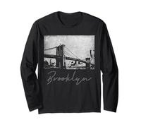 Ponte di Brooklyn New York City Pride NYC NY Vintage Maglia a Manica